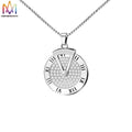 Customizable Men Woman Luxury Hip Hop Jewelry Personalized Mosinite Diamond-Set Rotatable Clock Necklace