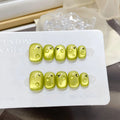 NEW Arrival Cat Eye Press on Nails 10pcs/set French Butterfly Flower Acrylic False Artificial Press on Nails