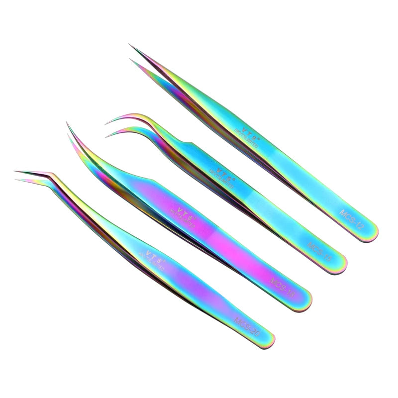 MCS-12 MCS-15 MCS-18 MCS-20 VETUS Antistatic Stainless Steel Eyelash Anti-static Tweezers