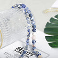 Wholesale Blue-vein Stone Gemstone Loose Beads Natural Stone Crystal Beads for Beadworke Diy Bracelet Necklace Accessories
