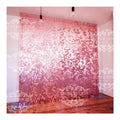 SUPER-E Custom Logo Professional Modern Luxury Pink Sequin Wall Panels 30x30cm PET Material Simple Shimmer Wedding Decoration