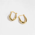 SP Luxury Chunky Big Hoop Earrings Simple Exquisite Design Gold Plated 925 Sterling Silver Hoop Earrings for Women