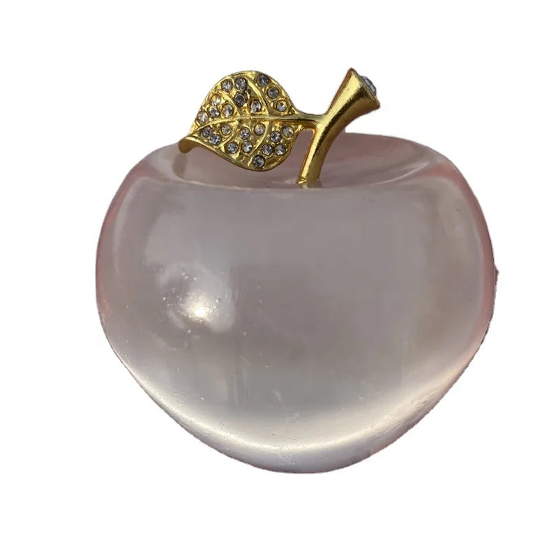 Sale reiki natural christmas crystals and stones apple white selenite crystal carving apple