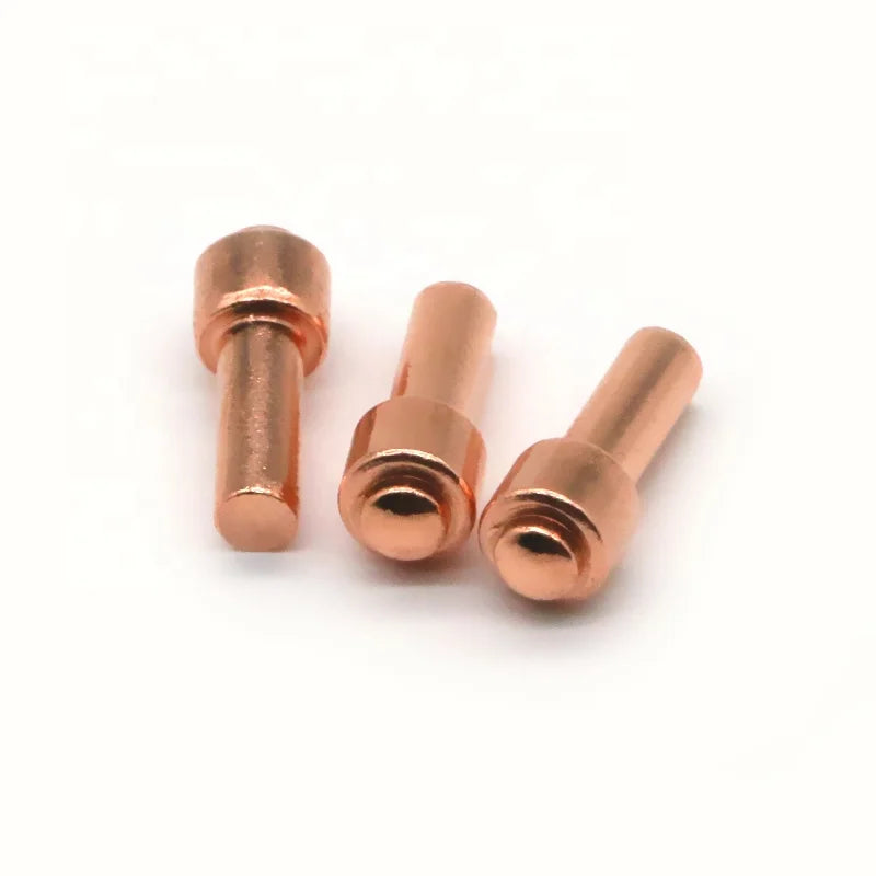 2022 China New Product Hot Sale Non-Standard Red Copper Flat Head Solid Dowel Pin Cross Rivets Pin for Fastening Machine