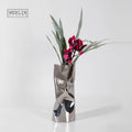 Merlin Living Modern Ceramic Vase Silver Plated Bright Novelty Funny Luxury Home Decoration Accessories With Decor Vases