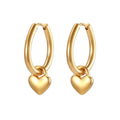 New Arrival Snake Pendant Hoop Earrings Stainless Steel Plated 14K Gold Hoop Earrings Jewelry for Women