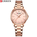 CURREN 9090 Women's Wrist Watch Original Luxury Watches for Ladies Waterproof Stainless Steel Quartz Elegant Woman Wristwatch
