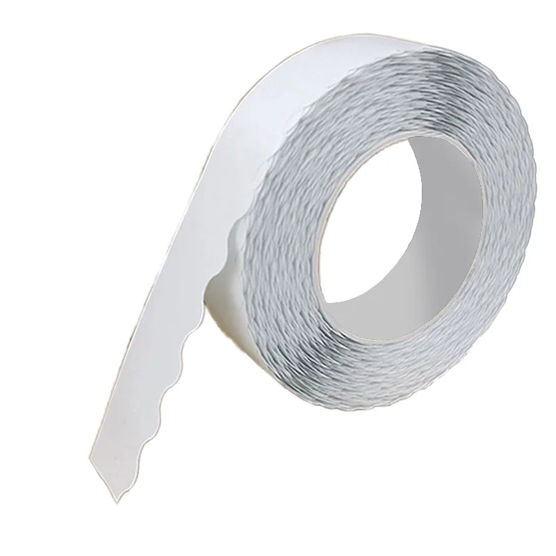 Custom Zipper Carton Double-sided Water Activated Silicone Adhesive Tape with Wavy Lace Design Waterproof Packing Tape MegaBDM