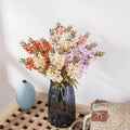 M889 Artificial Flowers in Bulk Mini Bouquet Delphinium 5 Heads Hyacinth Artificial Flower for Home Decor