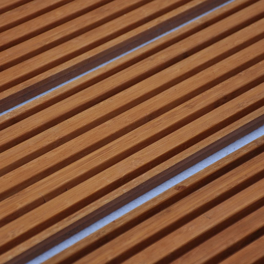 Interior or Exterior Vertical Bamboo Grating Panel /solid Wood Strand Woven/good Decoration Material Bamboo Panel