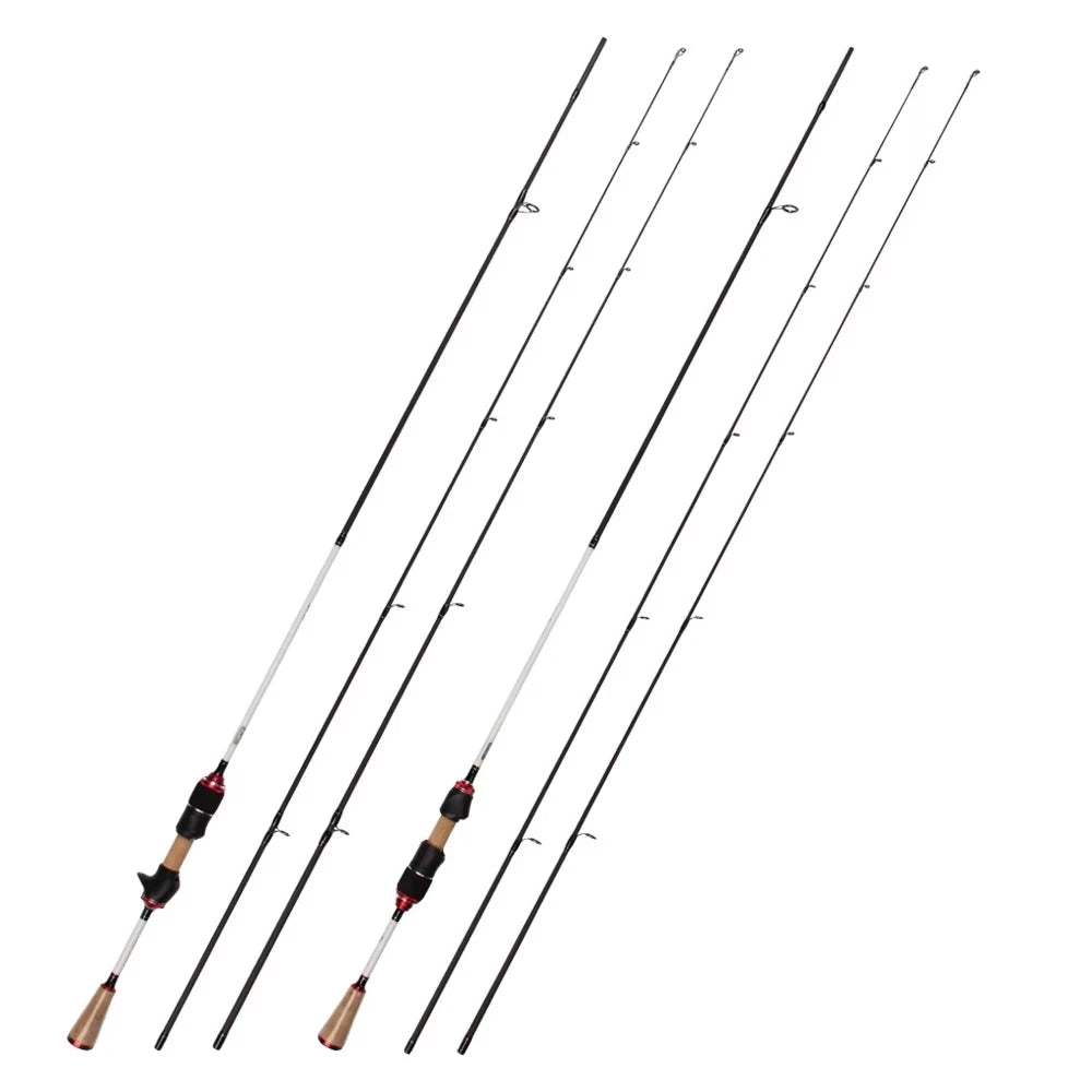 Spinpoler Cheap Price Ultralight Fishing Rod 2.1m 7' Double Tip Light Carbon Rod Spinning Casting Rod Carp Trout Fishing Pole