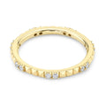 LOZRUNVE Boho Jewelry 18k Gold Plating Silver 925 Diamond CZ Pyramid Eternity Ring