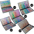 120 Color Matte & Shimmer Glitter Eyeshadow Palette with Mineral Powder for Dark/Light/Fair Skin Tones