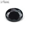 Direct Factory Oval Cut Synthetic Nano Stone Black Nano Crystal Stone for Jewelry