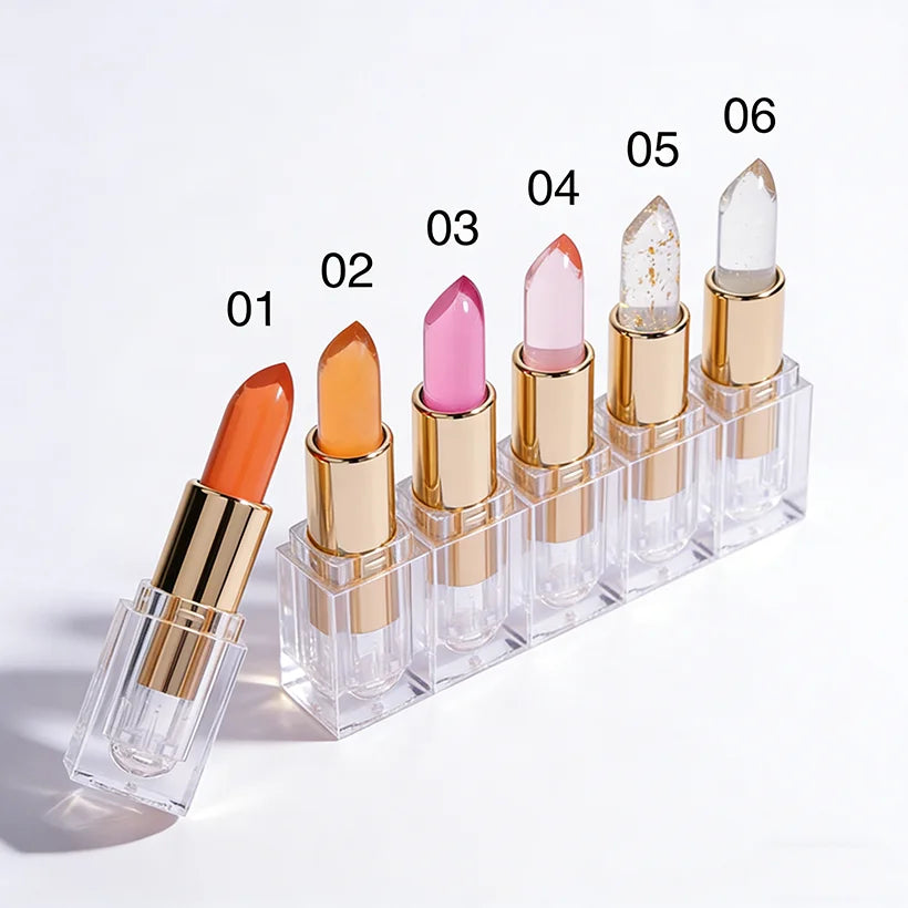 Private Label Vegan Lipstick Stick Custom Logo Color-Changing Mineral Lip Balm in Fruit Colors Long-Lasting ODM Supply