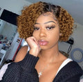 Wholesale 100% Real Human Hair Lace Front Wig Virgin Brazilian Human Hair Short Curly Pixie Cut Lace Front Wigs for Black Women