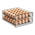 Multi-Specification Double Drawer Type Multifunction Plastic Transparent Modern Simple Design Model 406T Egg Storage Box Bin