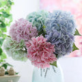 L06039 Wholesale Wedding Decor Silicone Plastic Fake Hydrangea Flower Real Touch Latex 3D Effect Hydrangea Artificial Flowers