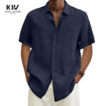 Men's Short Sleeve Two Piece Suit Hawaiian Shirts and Shorts Summer Casual Beach Hawaii Shirts Shorts Set