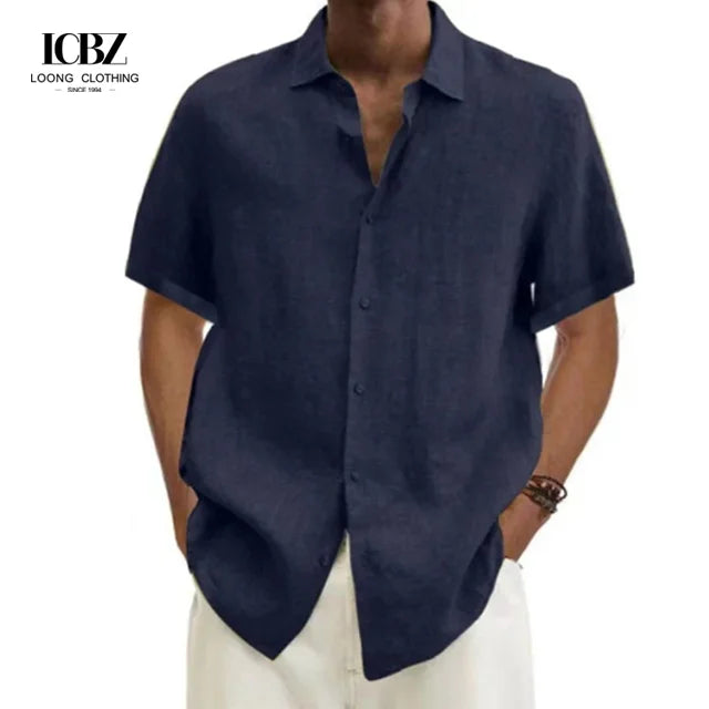 Men's Short Sleeve Two Piece Suit Hawaiian Shirts and Shorts Summer Casual Beach Hawaii Shirts Shorts Set