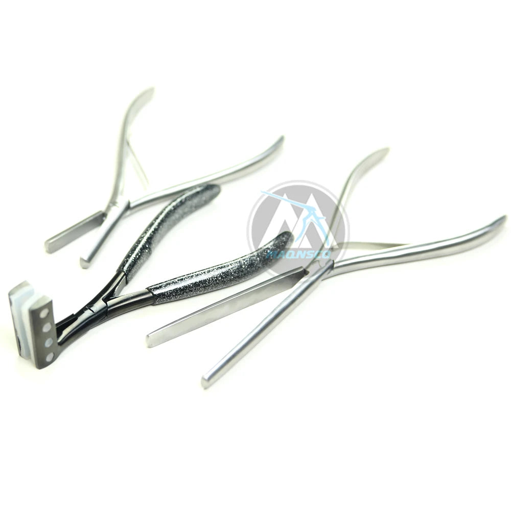 Premium Quality Surgical Grade Stainless Steel Flat Surface Styling Fitting Tool Hair Extensions Tape Pliers for Commercial Use