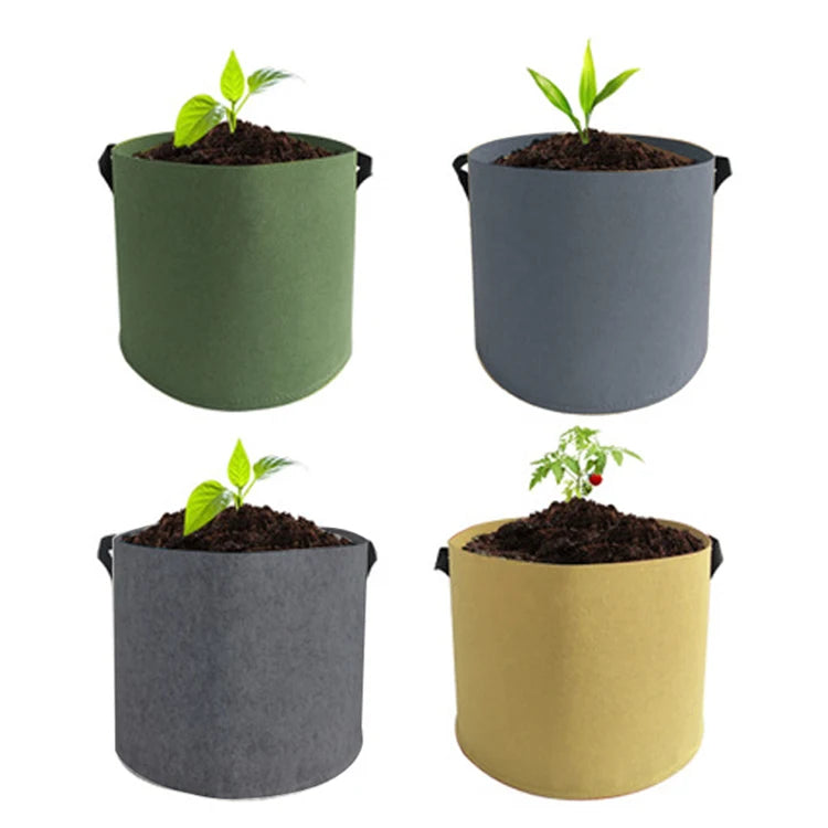 Cloth Bags Biodegradable 50 Gallon Bag Non Woven Plant Nursery Nonwoven Fabric Pot Jute Grow