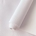 Waterproof Litchi Grain Embossed Faux Leather Sheet Metallic Color Textured PU Synthetic Vinyl Fabric for Garments Bows Shoes