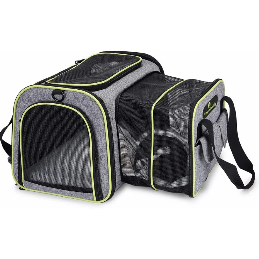 JW PET Hight Quality Customizedexpandable Pet Carrier Dog Bags for Traveling Cat Travel Carrier Waterproof Outdoor