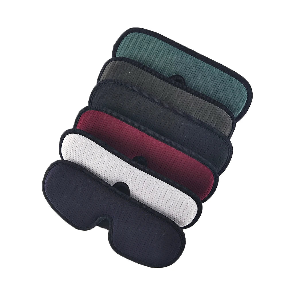 Soft Adjustable Strip Eye Cover 3D Eyemask With Logo for Travel Nap All Night Sleeping