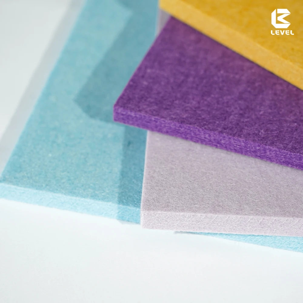 Modern PET Polyester Fiber Acoustic Panel High NRC 0.85-0.98 9mm/12mm Thickness 600x600mm Size Eco-Friendly Graphic Design