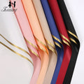 Professional Factory 20sheets Korean Luxury Waterproof Flower Packaging With Gold Edge Wrapping Paper for Florists