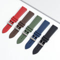 FKM Rubber Watch Strap 20mm Quick-Release with Breathable for Quartz Watches Compatible with 22mm Watches