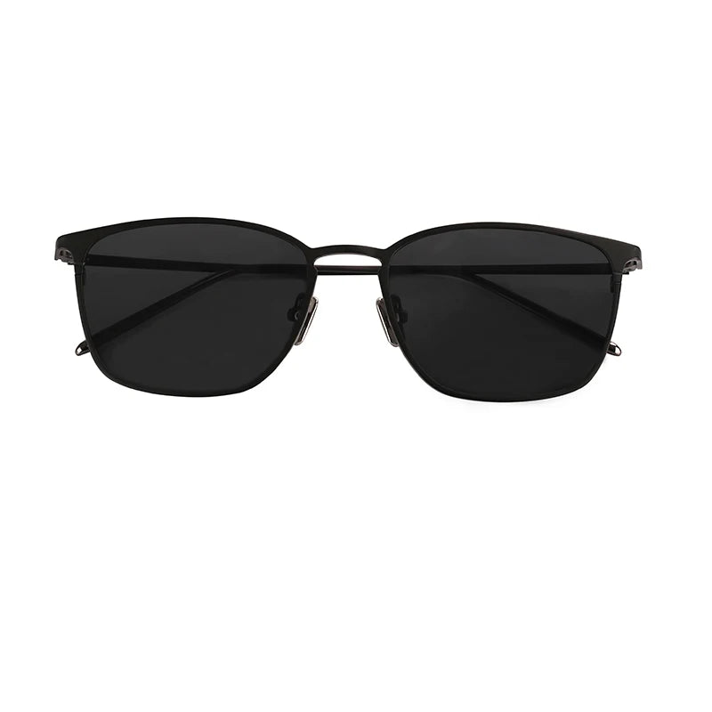 Latest Trend Retro Funky Sunglasses for Men Women Black Titanium Metal Light Weight Comfortable Polarized Lenses Gold Frame Tac