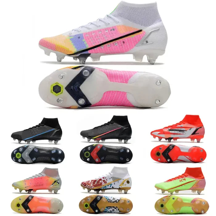 New Arrival Football Boots Professional Athletic Soccer Shoes Cheap Cleats Factory Wholesale Football Shoes CR7