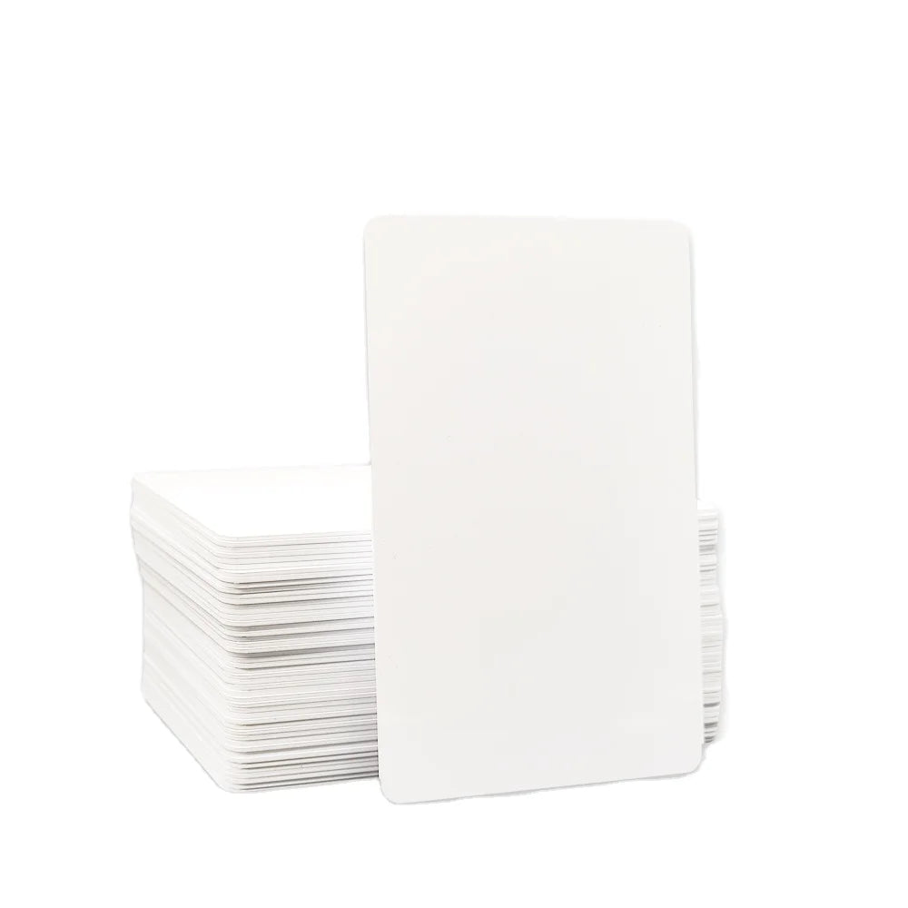 CR80 PVC Plastic Card White Credit Card Size Customized Printing Blank Membership Business Card