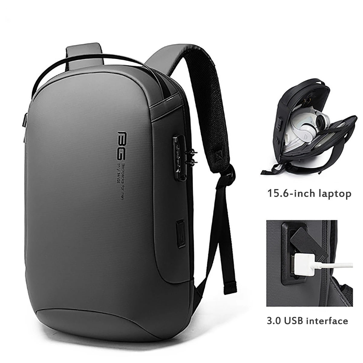 2020 Factory Wholesale Fashion Business Custom-made Smart Anti-theft School Waterproof Travel Laptop Bag (with USB Interface)