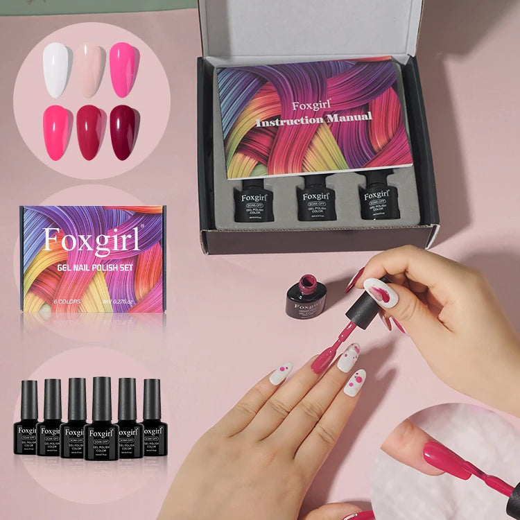 RS Nail Polish UV Gel Kit Foxgirl Series High Quality Own Brand Foxgirl Gel Polish Kit - A1 Set