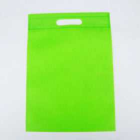 Cheap Non Woven D Cut Die Cut Letter Pattern Carry Bags 30x40cm 60-120g Thickness for Shopping & Package Clothes