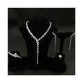 Bedazzled Jewelry Supplies Women Luxury Rhodium Plated Bridal Wedding Jewelry Set Wholesale China