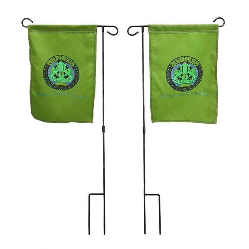 Outdoor Custom Quality Decorative Sublimation Blank  Summer Welcome Easter Festival Dog Pet Garden Flag With Pole Stand