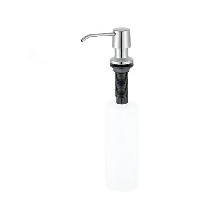 Customized 304 Stainless Steel Hand Wash Gel Chrome Shower Head Soap Dispenser Acrylic Container Lotion Kitchen Wholesale China