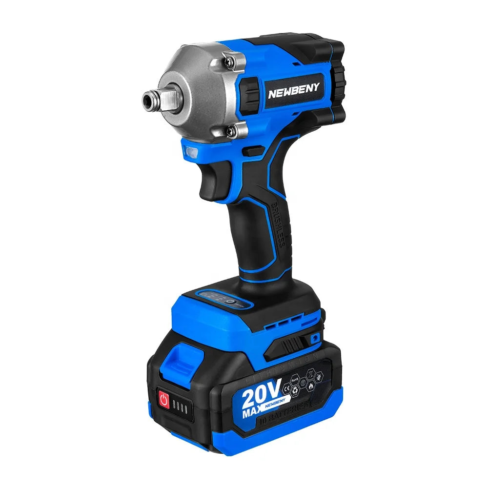 Brushless Electric Impact Wrench 1000N.m 3 Gears Efficient Cordless Car Wheel Wrench Driver Power Tools for  20V Battery