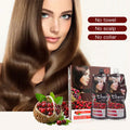 OEM Customizable 500ml*2/Pack Hair Dye Ammonia-Free Cherry Color Cream for Women and Men