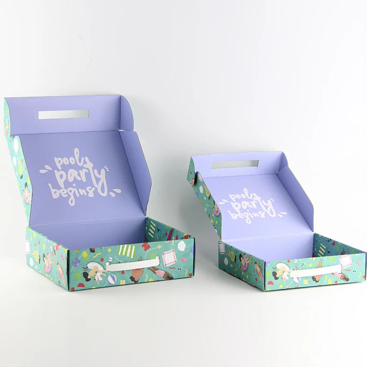 Custom Printed Cardboard Corrugated E-Commerce Mailer Box with Handle Unique Factory Manufacturer Design for Camera Packaging