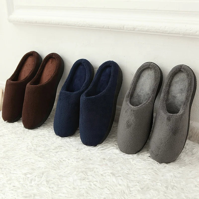 Wholesale Unisex Family Slip on Memory Foam Winter Men Women Indoor House Slippers