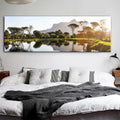 Simple Landscape Painting Abstract Modern Wall Artist's Living Room Decoration Wall Glass Wall Crystal Porcelain Painting