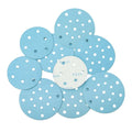 Customized LOGO Premium Aluminum Oxide 150mm Grit P80-800 Dry Grinding Blue Sandpaper Disc for Wall Metal Wood
