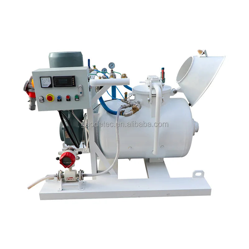 Pneumatic Mixing and Conveying Unit for Refractory Castable in the Metallurgical Industry
