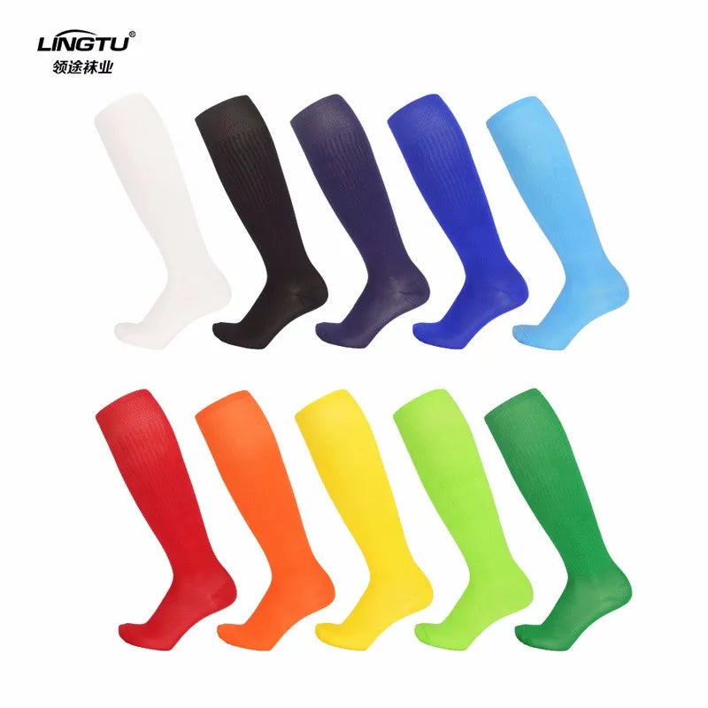 LINGTU Bulk Trade Football Socks Super Lightweight and Breathable Knee High Long Football Soccer Sock for Kids Adult Calcetines