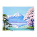 CHENISTORY DZ992971 No Frame  Paint by Numbers on Canvas Sakura Snow Mountain Diy Coloring by Number Acrylic Canvas Painting